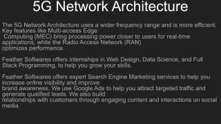 5G Network Architecture