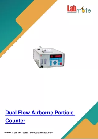 Dual Flow Airborne Particle Counter