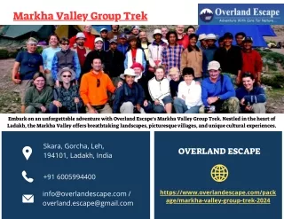 Markha Valley Group Trek