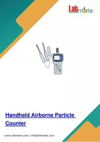 Handheld Airborne Particle Counter