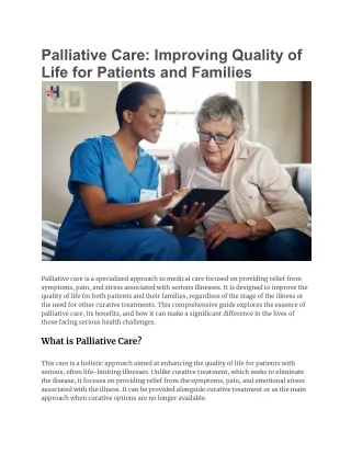 Palliative Care_ Improving Quality of Life for Patients and Families
