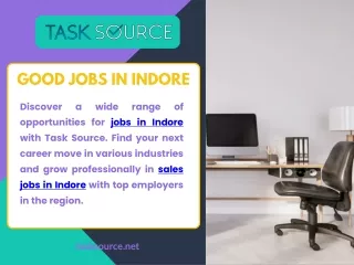 Good Jobs in Indore