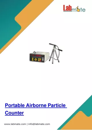 Portable Airborne Particle Counter