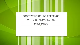 Boost Your Online Presence with Digital Marketing Philippines