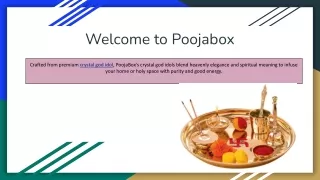 PoojaBox's Divine Crystal God Idols