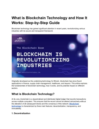 What is Blockchain Technology and How It Works