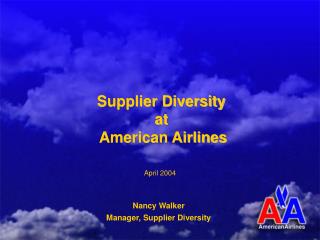 Supplier Diversity at American Airlines