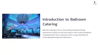 Exquisite Ballroom Catering Services at Legacy LA