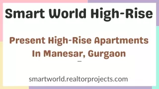 Smart World High-Rise E-Brochure