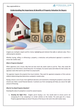 Understanding the Importance & Benefits of Property Valuation for Buyers