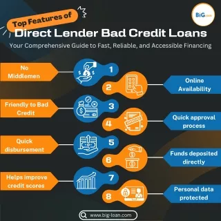 Navigating Direct Lender Bad Credit Loans for Big Loans: Your Path to Substantia