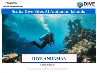 Scuba Dive Sites At Andaman Islands