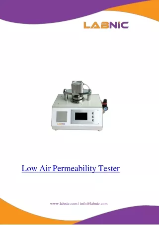 Low-Air-Permeability-Tester-Weight 28 Kg