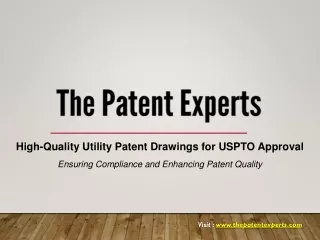 High-Quality Utility Patent Drawings for USPTO Approval | The Patent Experts