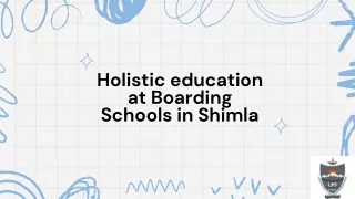 Holistic education at Boarding Schools in Shimla (1)