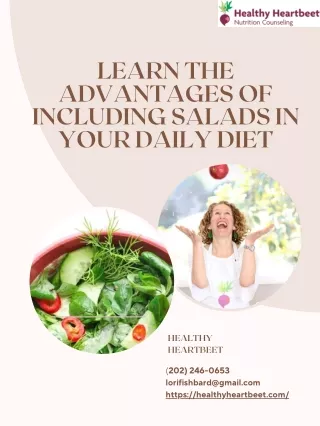 Learn the Advantages of Including Salads in Your Daily Diet