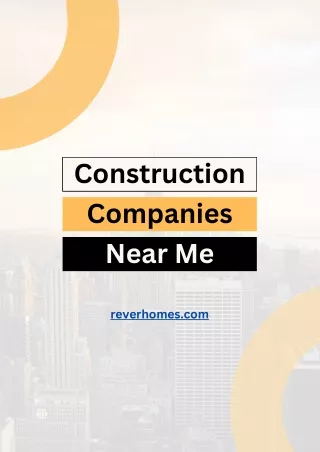 Construction Companies Near Me