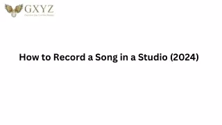 How to Record a Song in a Studio (2024)