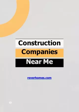 Construction Companies Near Me