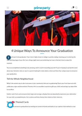 4 Unique Ways To Announce Your Graduation