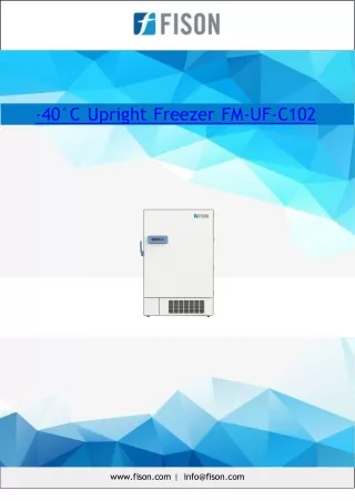 -40°C Upright Freezer 1008L