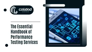 Basic Handbook of Performance Testing Services