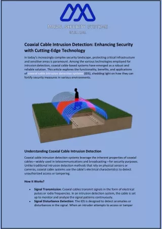 Coaxial Cable Intrusion Detection and Enhancing Security with Cutting-Edge Technology