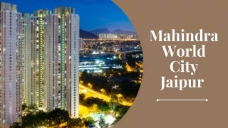 Mahindra World City Jaipur | Prime Homes For Sale