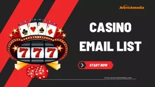 Casino Email List by Averickmedia