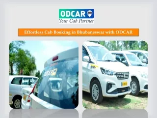 Effortless Cab Booking in Bhubaneswar with ODCAR