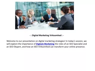 Digital Marketing Virksomhed