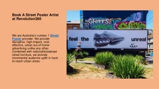 Book A Street Poster Artist at Revolution360