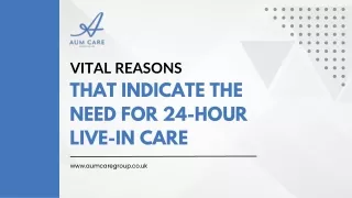 Vital Reasons That Indicate the Need For 24-hour Live-in Care