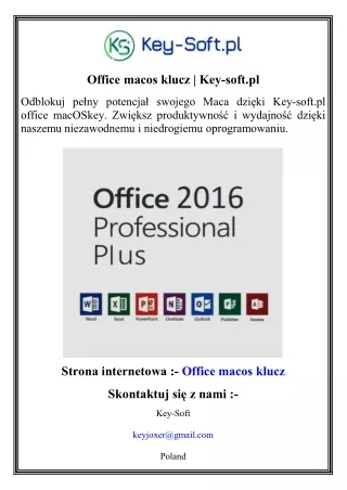Office macos klucz   Key-soft.pl
