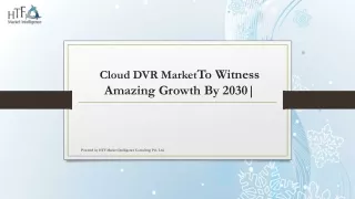 Cloud DVR Market