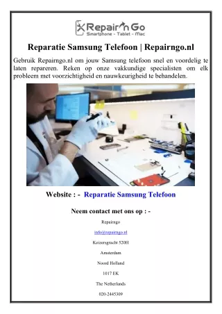 Reparatie Samsung Telefoon  Repairngo.nl