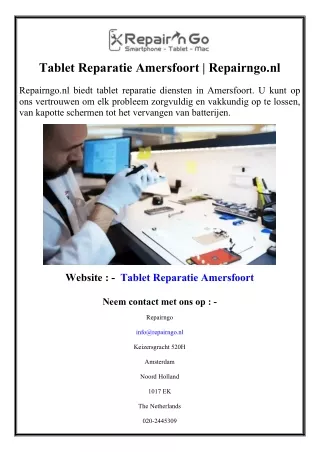 Tablet Reparatie Amersfoort  Repairngo.nl