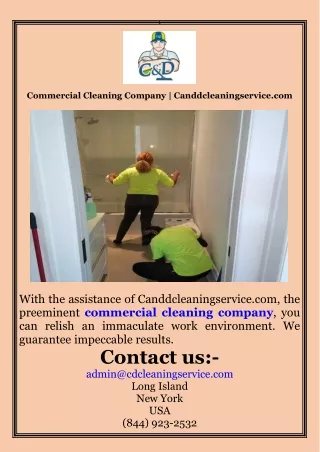 Commercial Cleaning Company  Canddcleaningservice.com