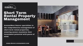 AvenueWest Denver: Premier Short Term Rental Property Management