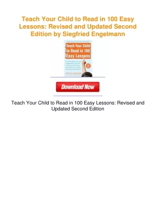 Teach Your Child to Read in 100 Easy Lessons: Revised and Updated Second