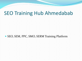 SEO Training Ahmedabad
