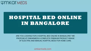 Hospital Bed online in Bangalore