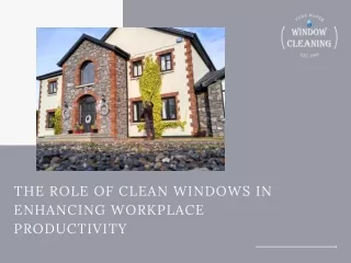 The Role of Clean Windows in Enhancing Workplace Productivity..