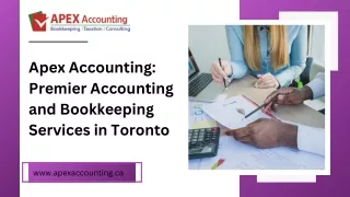 Apex Accounting: Premier Accounting and Bookkeeping Services in Toronto