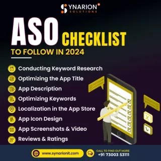 ASO Checklist to Follow in 2024