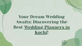 Luxury Weddings with Wedding Planners in Kochi