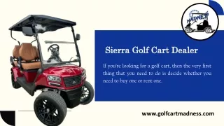 Sierra Golf Cart Dealer