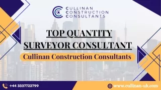 Top Quantity Surveyor Consultant - Cullinan Construction Consultants