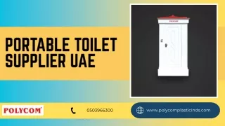 portable toilet supplier uae pdf