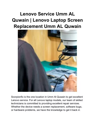 Lenovo Service Umm AL Quwain _ Lenovo Laptop Screen Replacement Umm AL Quwain